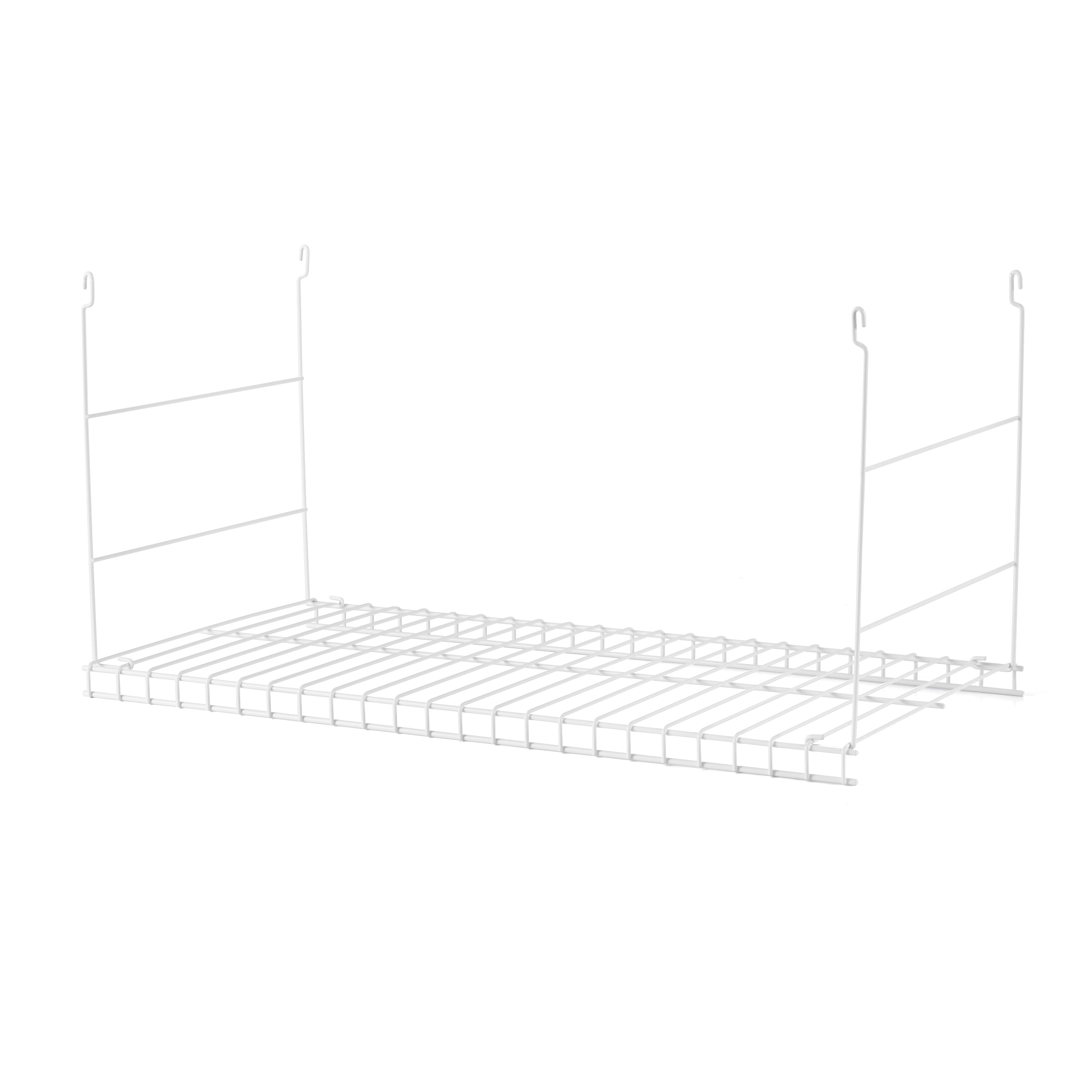 RubberMaid - 24 In Universal Closet Steel Wire Added Storage Hanging Shelf - White