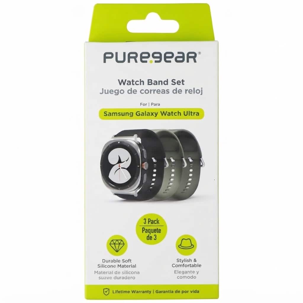 PureGear - Silicone Watch Bands 3-Pack for Samsung - Multicolor price history on PriceWatchPro