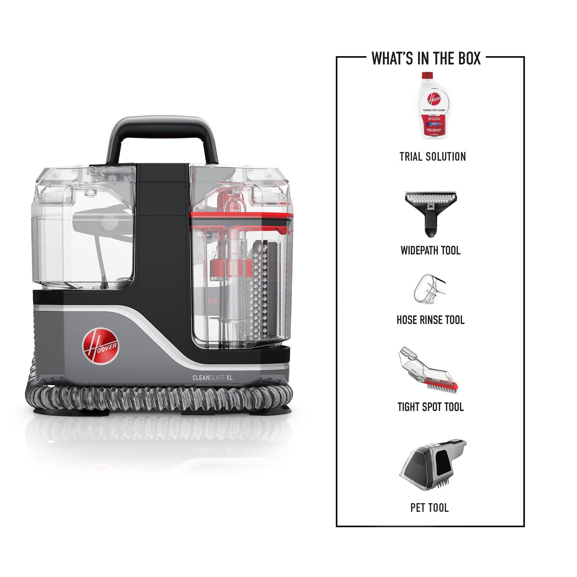 WHAT'S IN THE BOX

- TRIAL SOLUTION
- WIDEPATH TOOL
- HOSE RINSE TOOL
- TIGHT SPOT TOOL
- PET TOOL