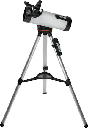 Angle. Celestron - 114mm Newtonian Reflector Telescope - Silver/Black.