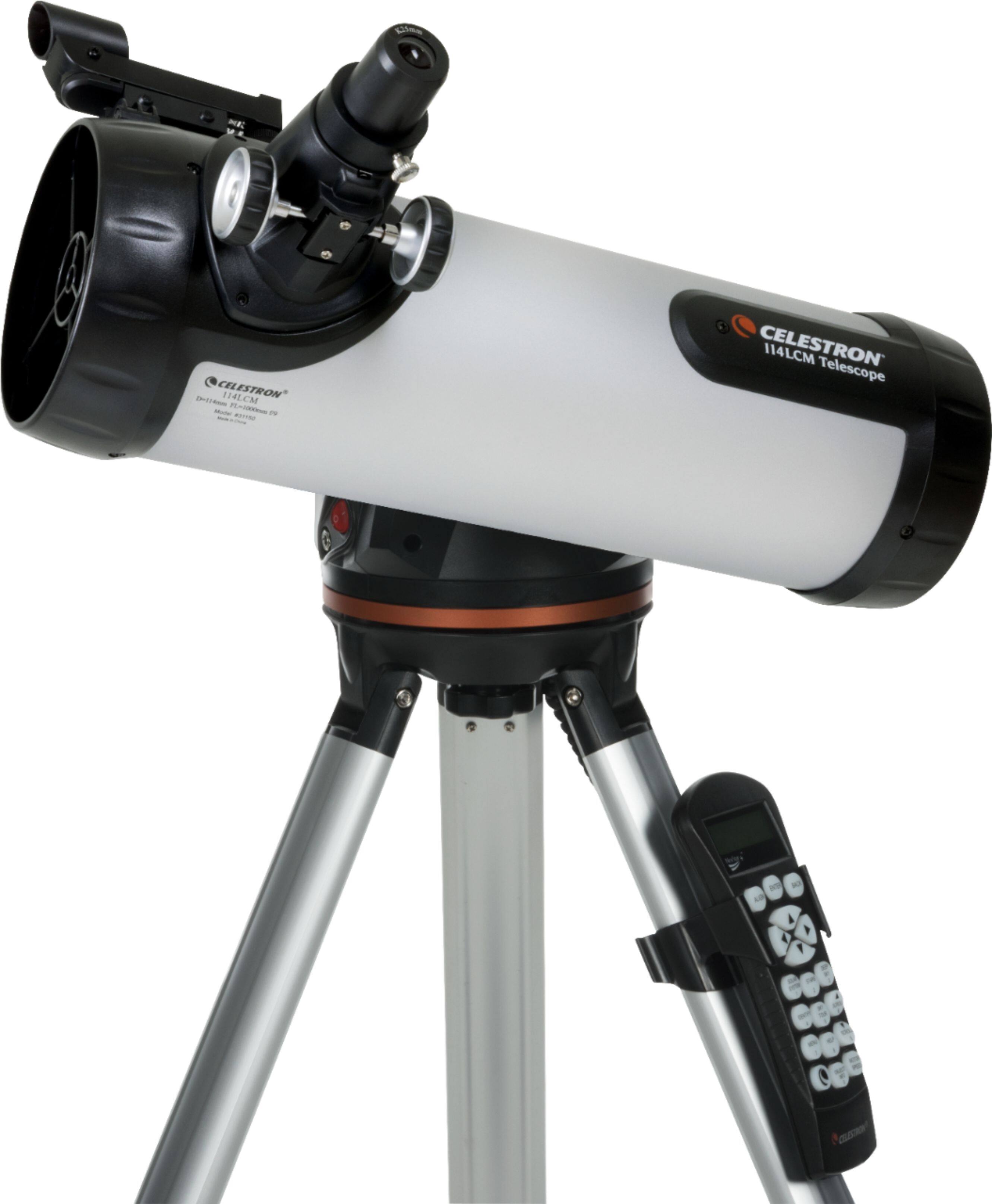 Alt View 11. Celestron - 114mm Newtonian Reflector Telescope - Silver/Black.