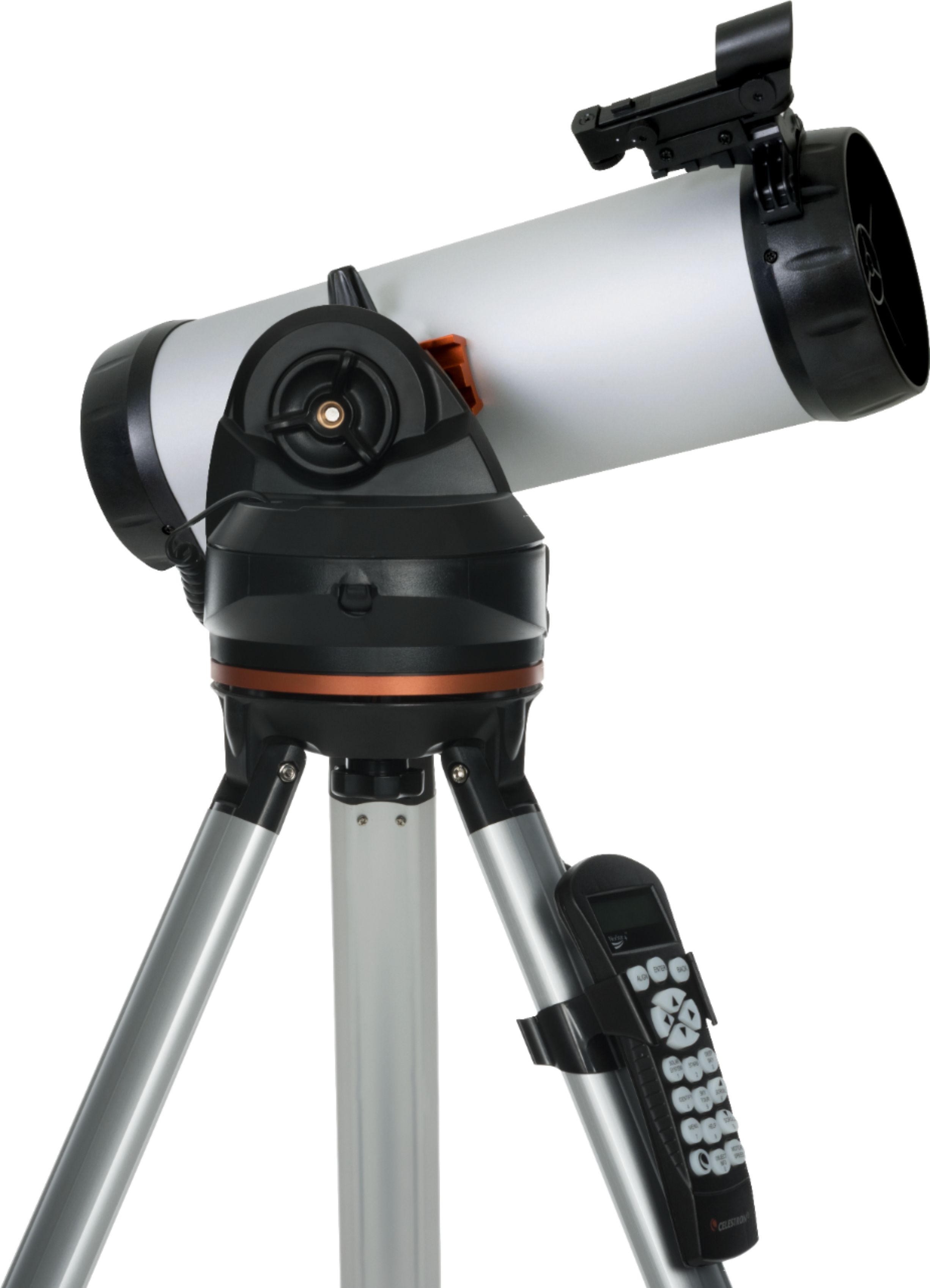 Best Buy: Celestron 114mm Newtonian Reflector Telescope Silver/Black 31150 Short Tube Newtonian Equatorial Reflector Telescope 1501400