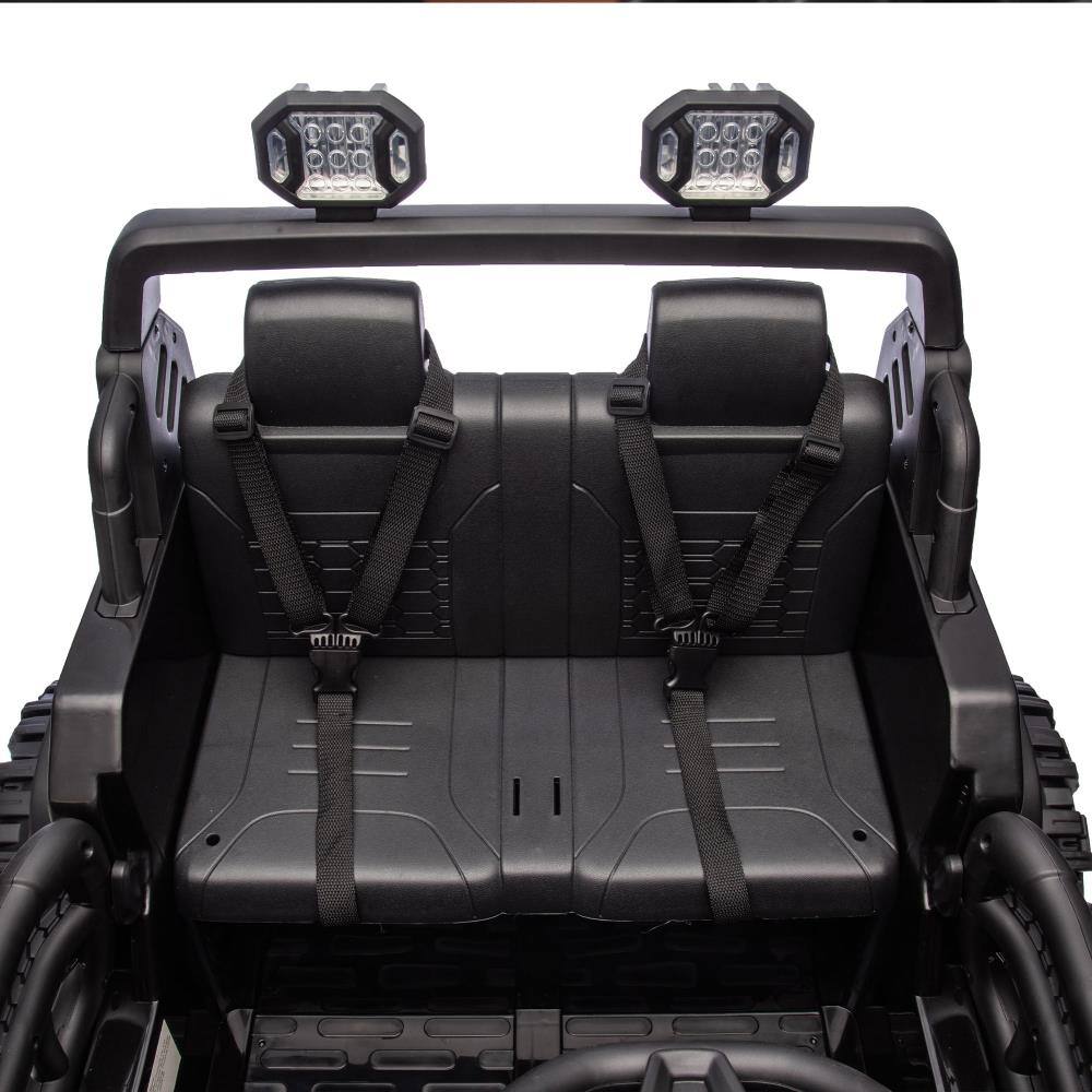 Alt View 1. BreeBe - 24V 2-Seater Kids Ride On Car with Remote Control, 400W Motor, Suspension, Lights, USB, MP3, Bluetooth, 1.86–4.35MPH - Black.