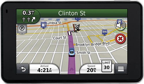 bibliotekar Evne Fjerde Best Buy: Garmin nÃ¼vi 4.3" Automobile Portable GPS Navigator with  Bluetooth Silver 3490LMT