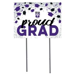 Jardine - Spring Hill Badgers 18" x 24" Proud Grad Yard Sign - White