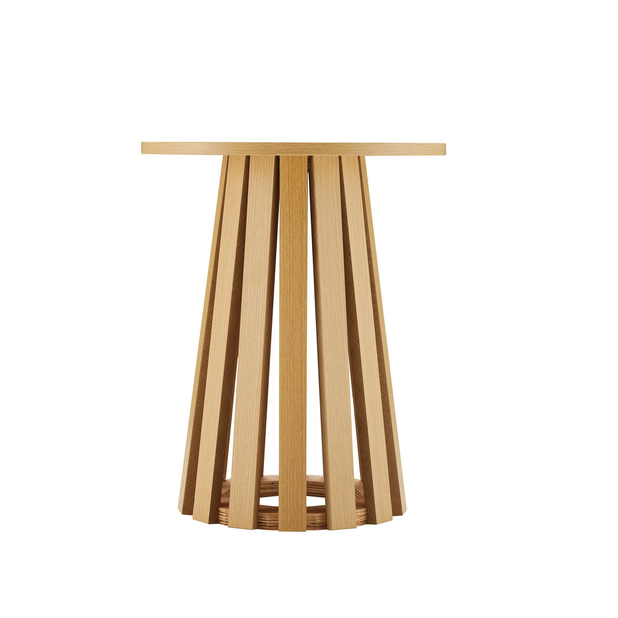 Alt View 2. Manhattan Comfort - Layla Scandinavian Modern End Table - Light Oak.