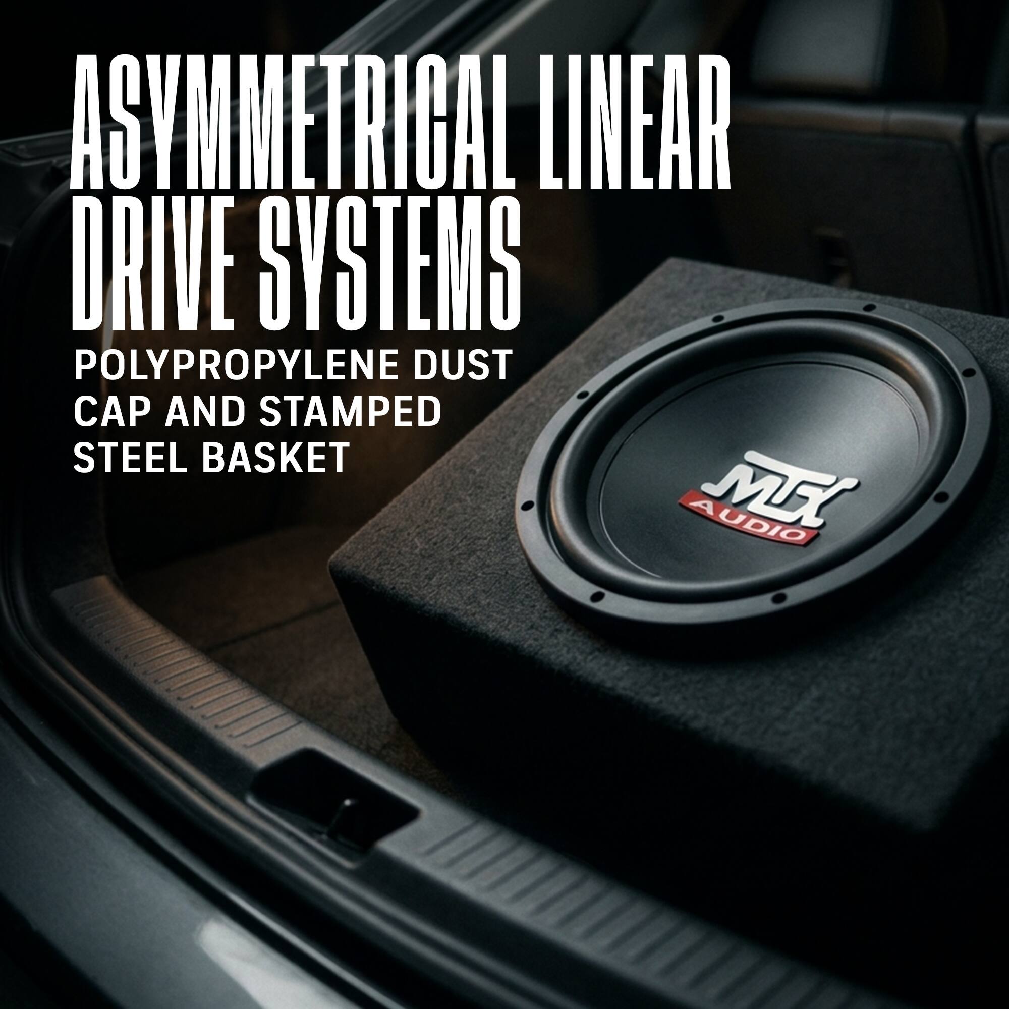 ASYMMETRICAL LINEAR DRIVE SYSTEMS  
POLYPROPYLENE DUST CAP AND STAMPED STEEL BASKET