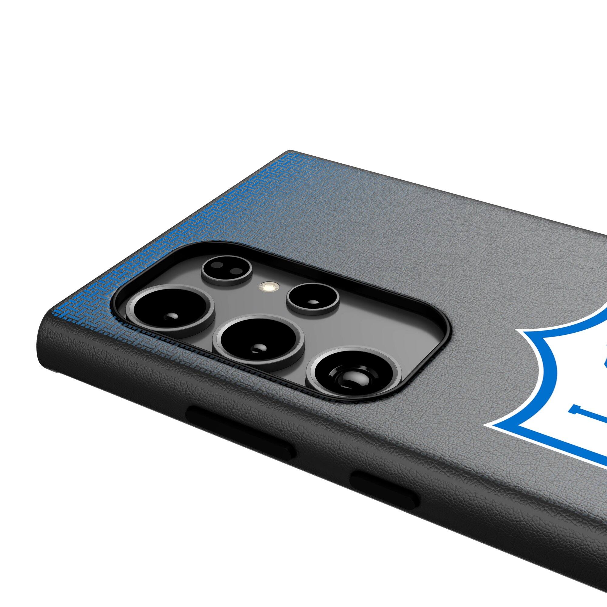 Alt View 3. Keyscaper - Los Angeles Chargers Historic Collection 1961-1973 Galaxy Magnetic Bump Case - S25 Ultra - Black.