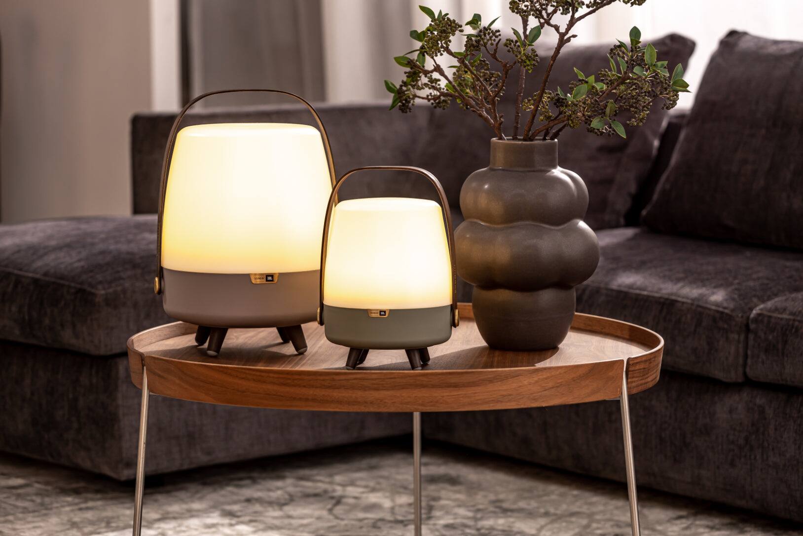 Alt View 6. Kooduu - Lite Up Play- Sand Lamp, Cordless rechargeable indoor/outdoor speaker Lamp, Sound by JBL.