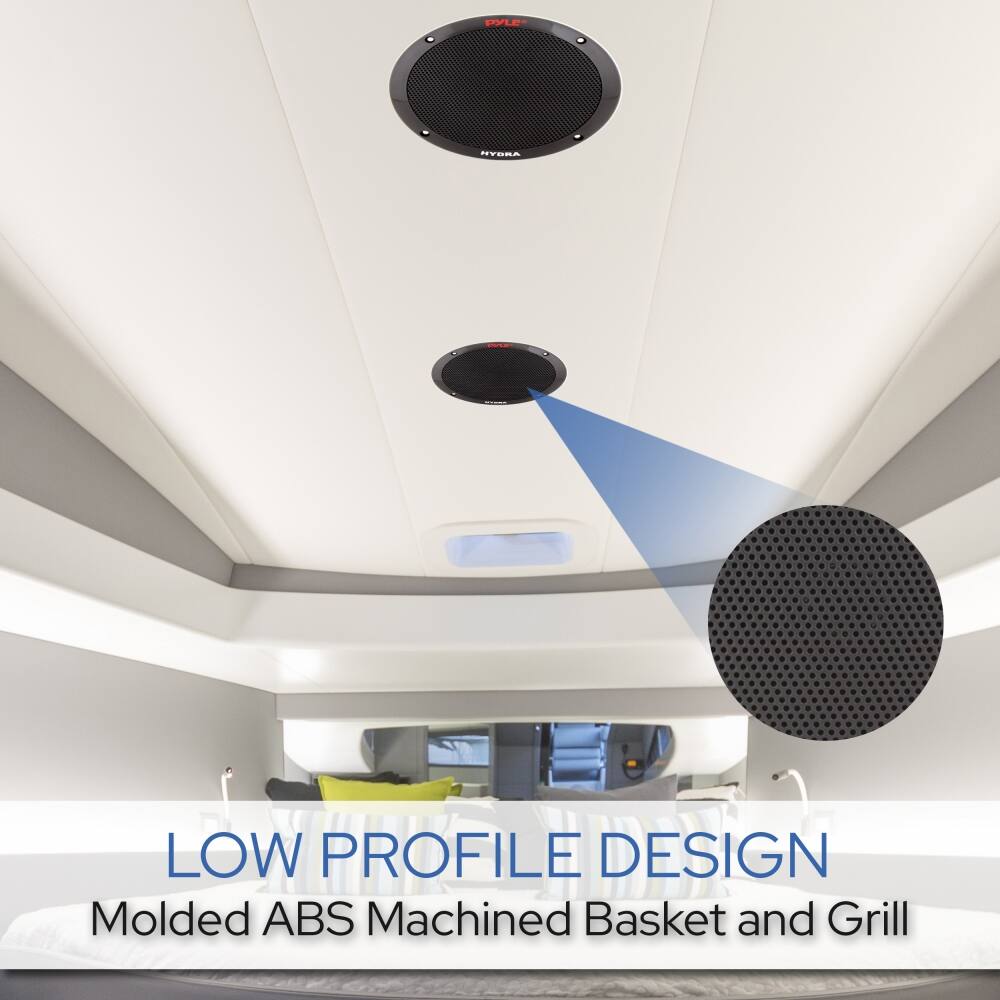 LOW PROFILE DESIGN  
Molded ABS Machined Basket and Grill