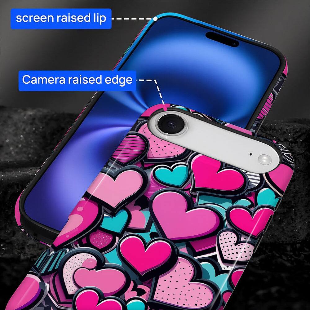 screen raised lip  
Camera raised edge