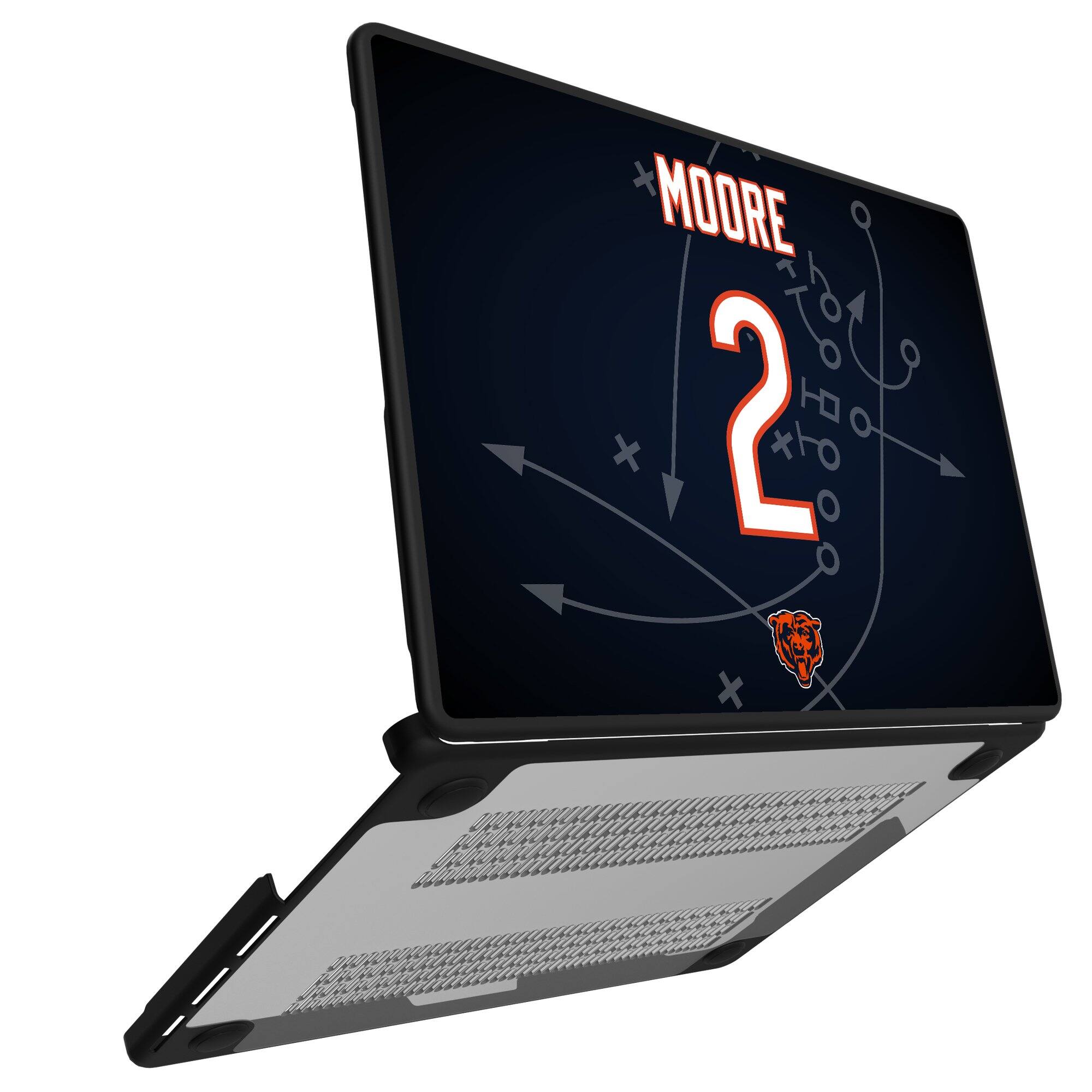 Alt View 1. Keyscaper - D.J. Moore Chicago Bears MacBook Case - Pro 14 in - Multicolor.