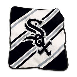 Logo Brands - Chicago White Sox 50" x 60" Raschel Stripe Throw Blanket - Multicolor
