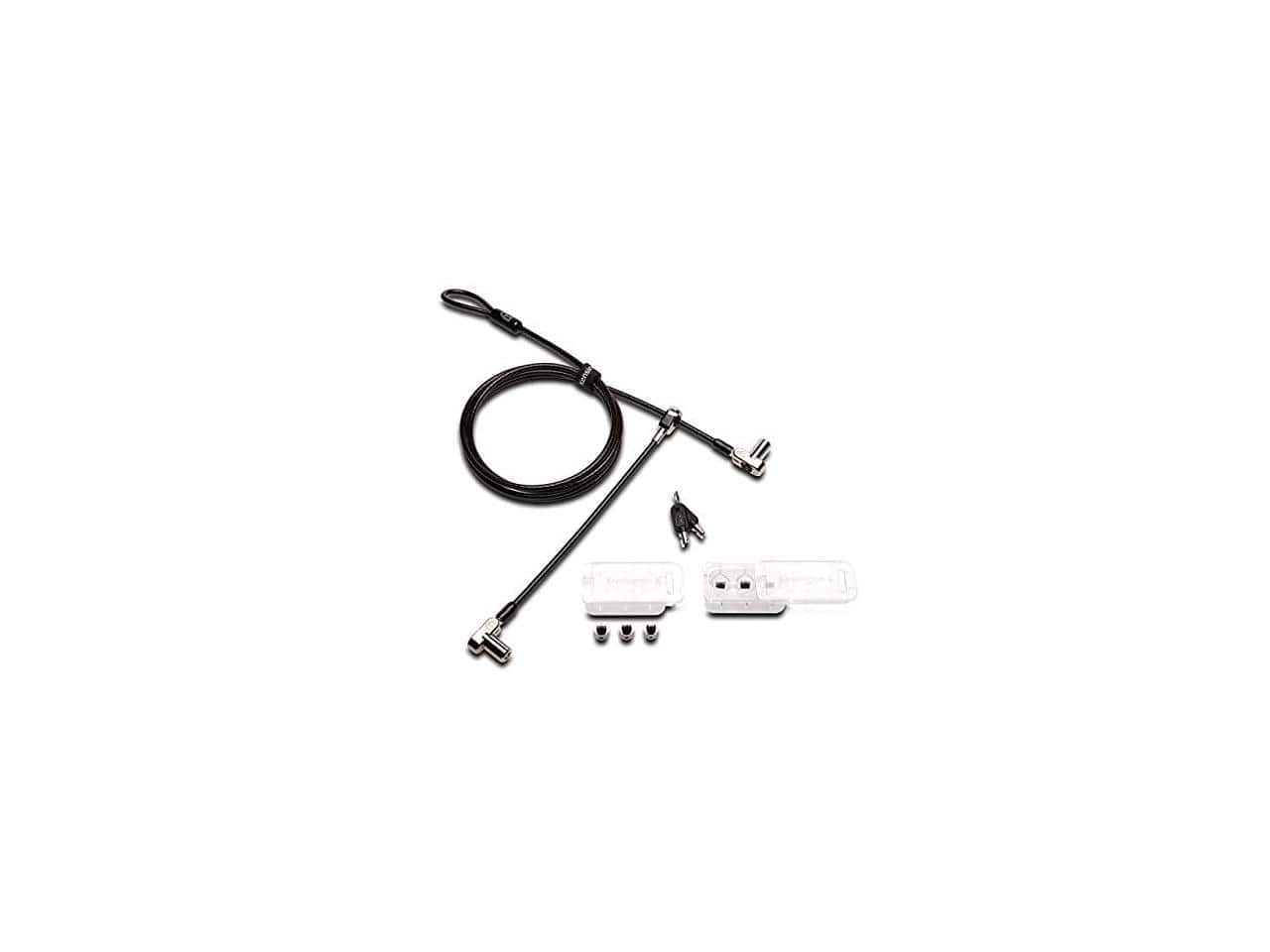 Kensington - Universal 3-in-1 Keyed Cable Lock - Twin Lockheads for Laptops & Other Devices (K63380WW)