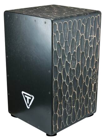 Front. Tycoon Percussion - 29 Series Master Handcrafted Pinstripe Cajon, Environmentally-Friendly Siam Oak, Deep Bass & Sharp Slaps.