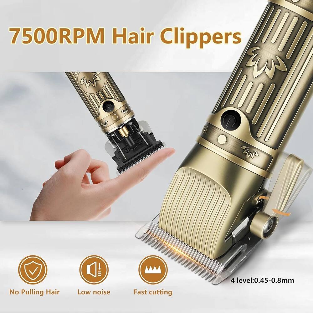 7500RPM Hair Clippers

- No Pulling Hair
- Low noise
- Fast cutting
- 4 level: 0.45-0.8mm