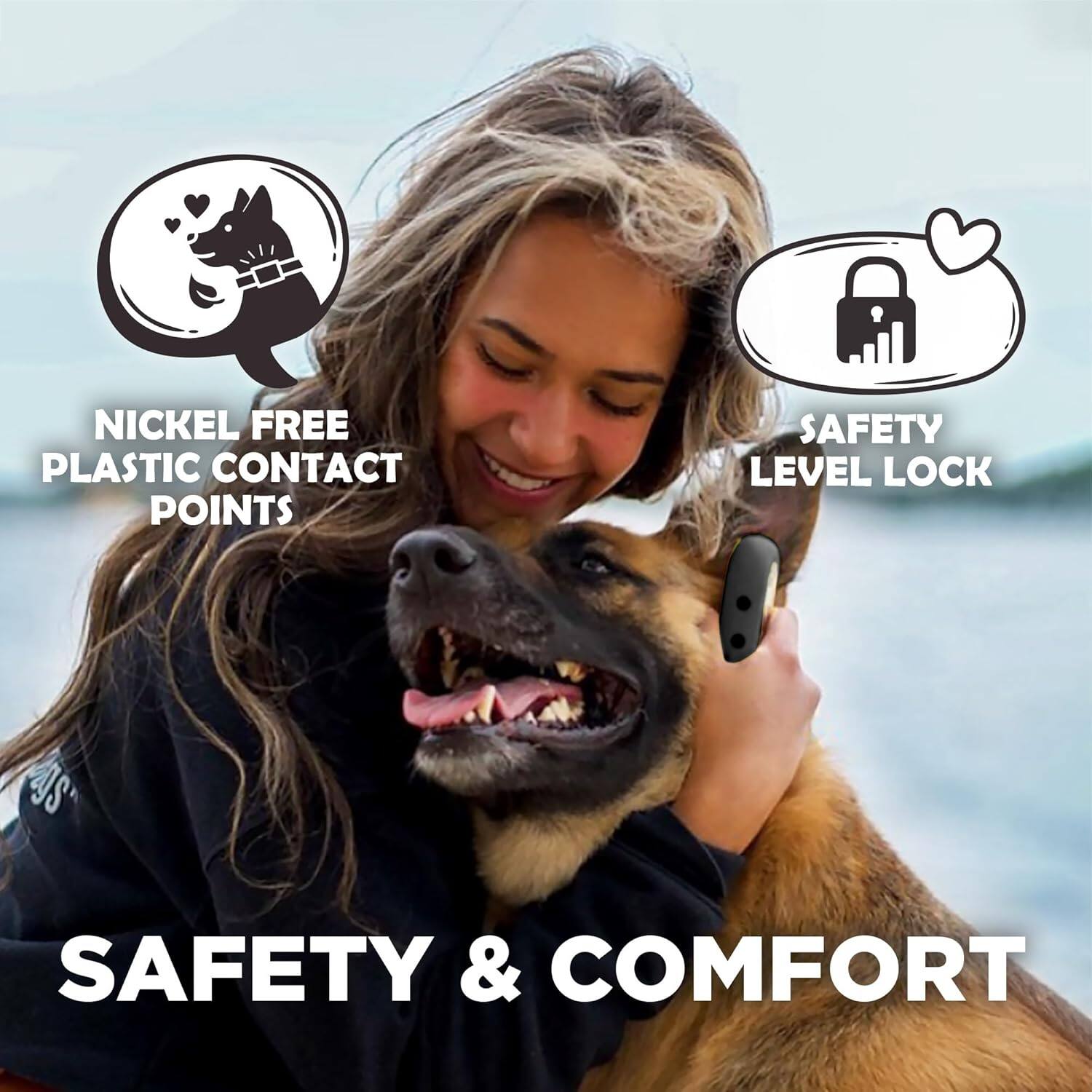 NICKEL FREE PLASTIC CONTACT POINTS  
SAFETY LEVEL LOCK  

SAFETY & COMFORT