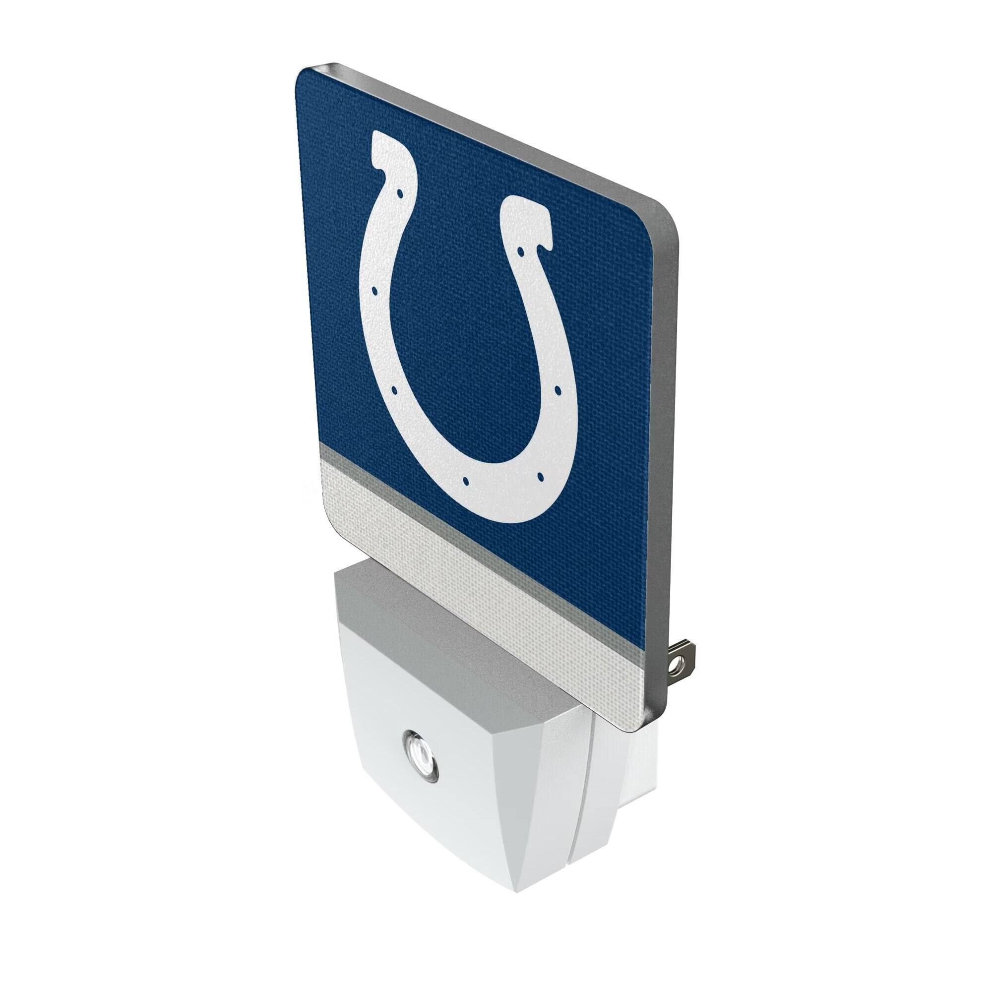 Alt View 1. Keyscaper - Indianapolis Colts Stripe Design Nightlight 2-Pack - Multicolor.