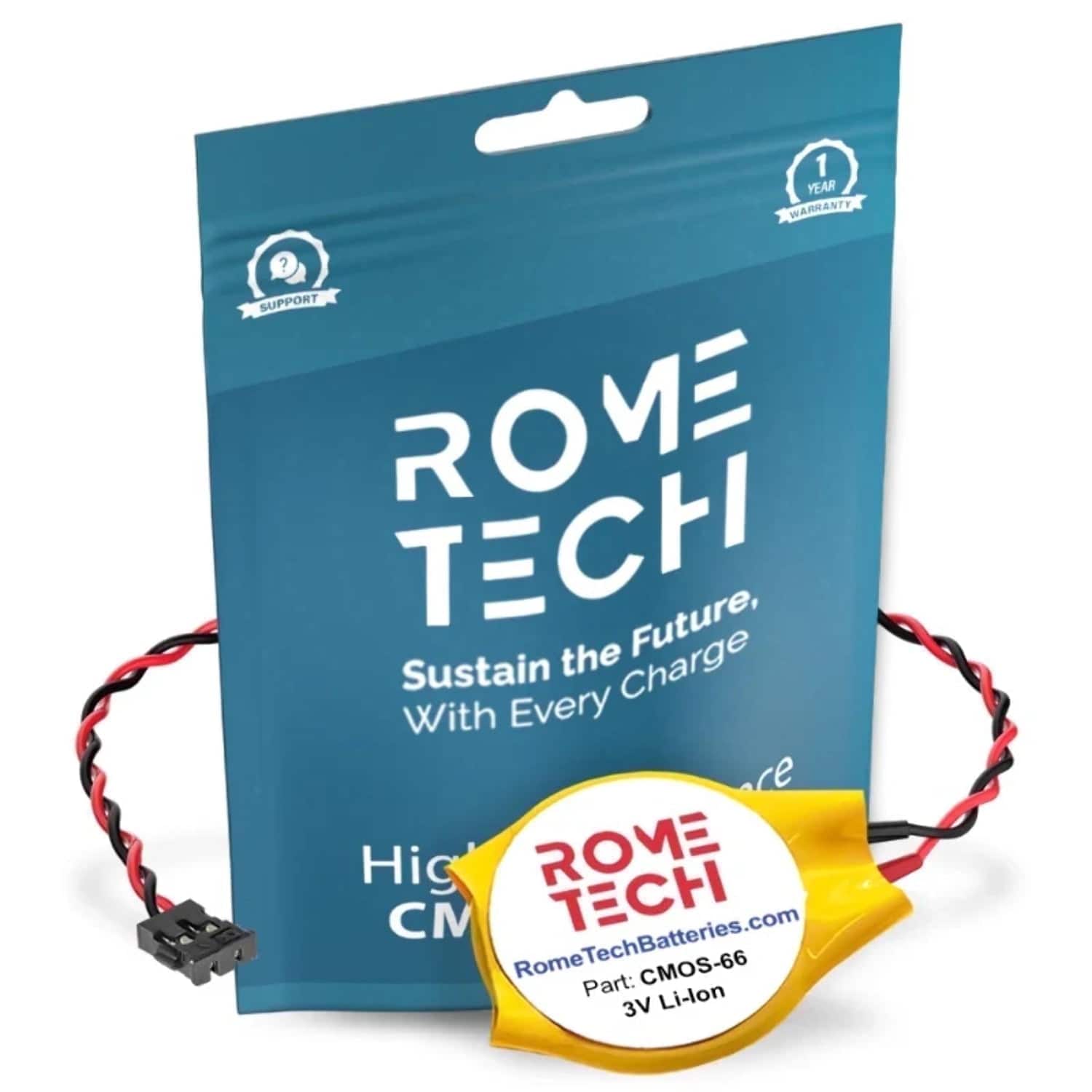 RomeTech - RTC CMOS Battery for HP Spectre x360 Convertible 13 Series