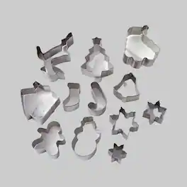 Kitcheniva - Christmas Cookie Cutter Variety Pack - Christmas Tree, Santa, Gingerbread Man, Snowman, Reindeer