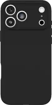 Front. OtterBox - Figura Series Soft Shell for iPhone 17 Pro Max - Black.
