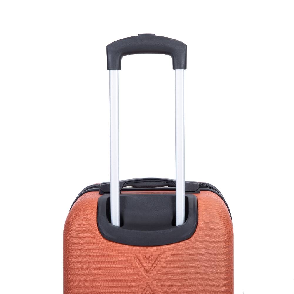 Alt View 6. Ropilly - Ropilly 4-Piece Luggage Set Dark Orange Hard Case Luggage with 14 Inch Makeup Box - Dark Orange.