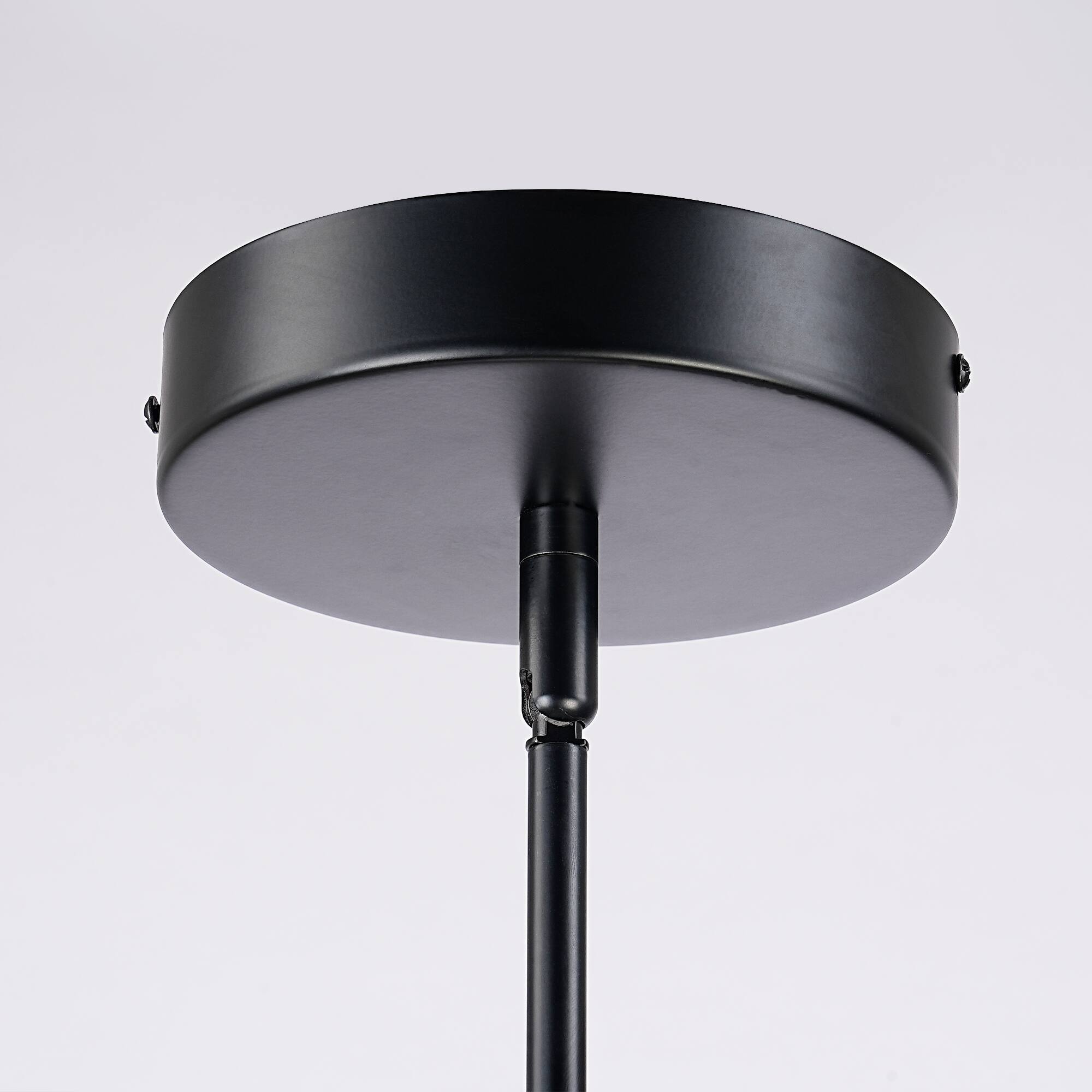 Alt View 5. Parrot Uncle - 34 Inch Modern 6 Light LED Adjustable Chandelier Ceiling Light for Dining Room and Living Room - Black.