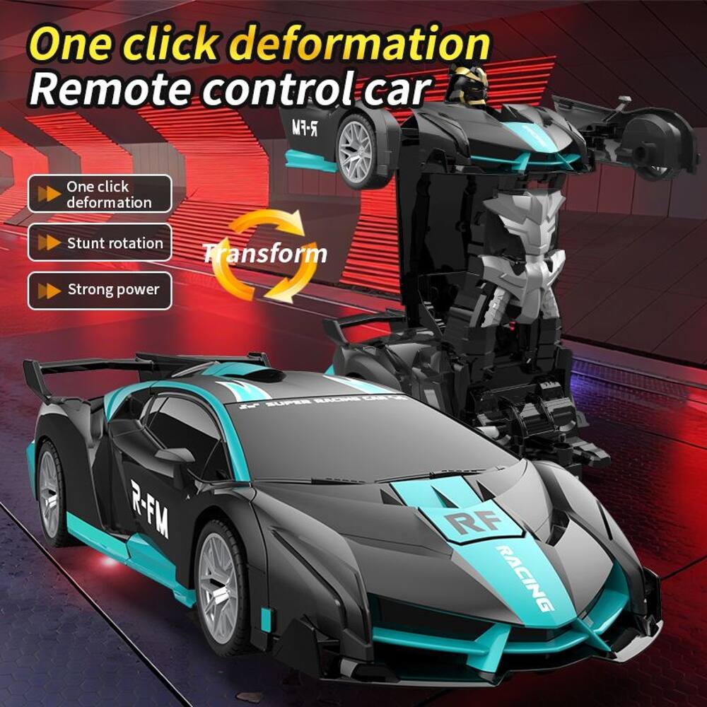 One click deformation Remote control car  
R-FM  
One click deformation  
Stunt rotation  
Transform  
Strong power  
AL RACIS - R-FM RF RACING