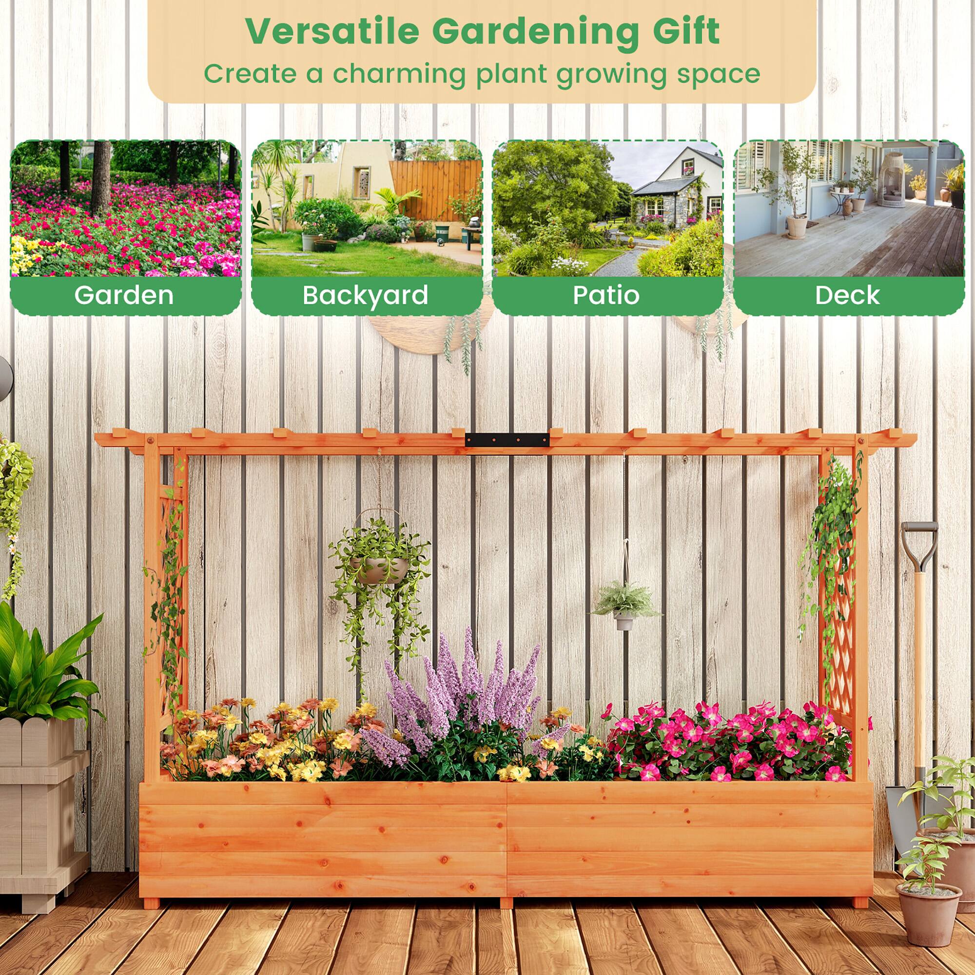 Versatile Gardening Gift  
Create a charming plant growing space  

Garden  
Backyard  
Patio  
Deck