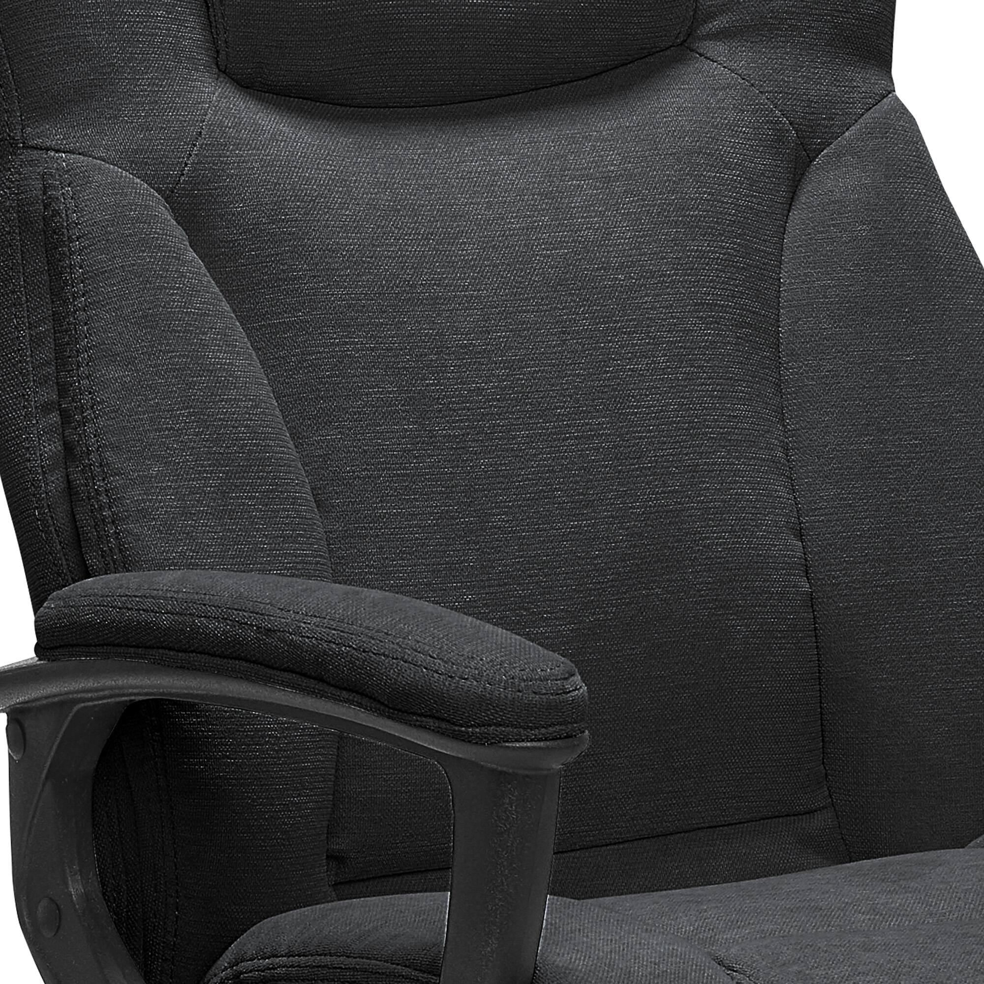 Alt View 12. Serta - Hannah II 5-Pointed Star Microfiber Executive Chair - Black.