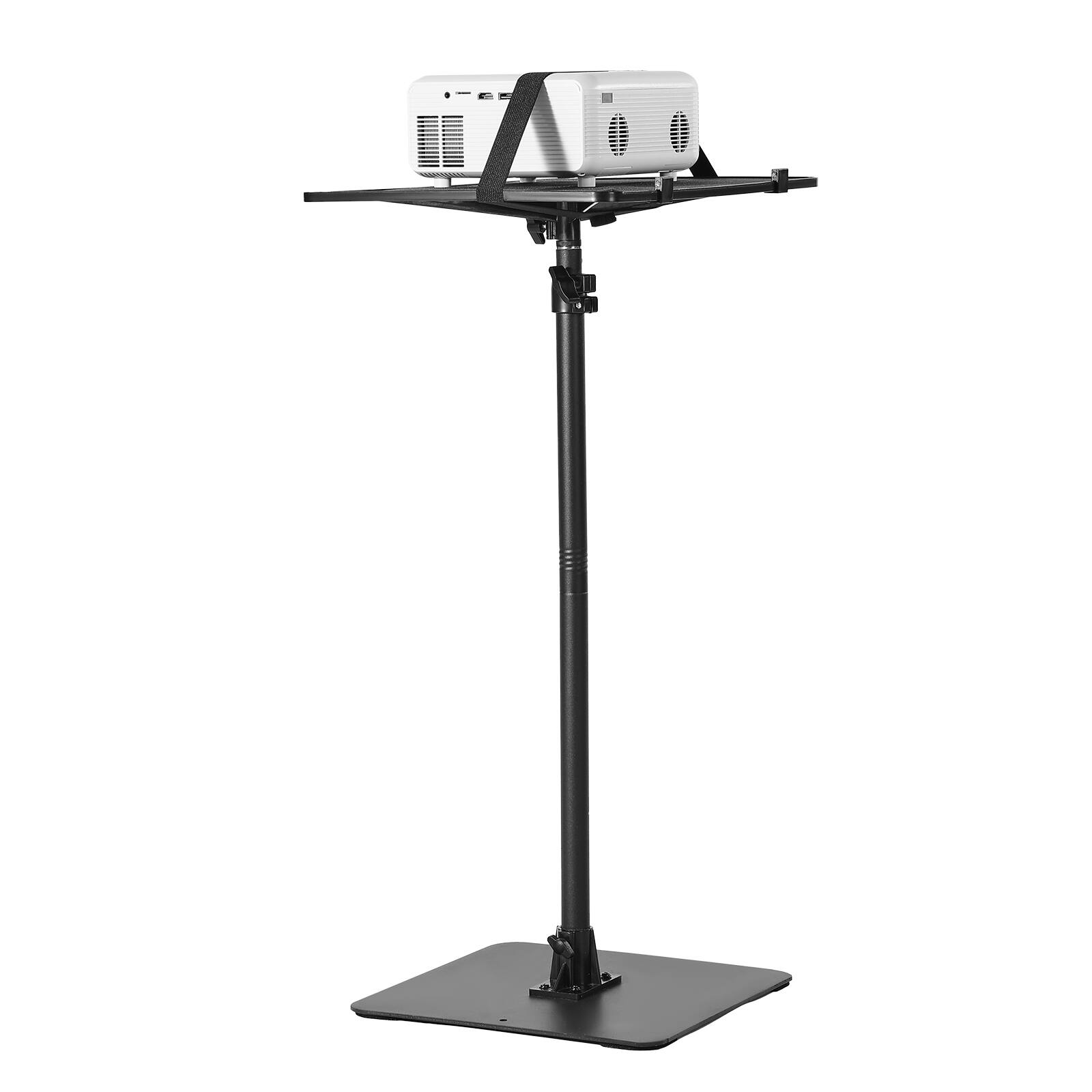 Alt View 5. VEVOR - Projector Stand, Projector Floor Stand with Adjustable Height 30.3 to 63.4 inch, 360° Horizontal Rotation Projectors - Black.