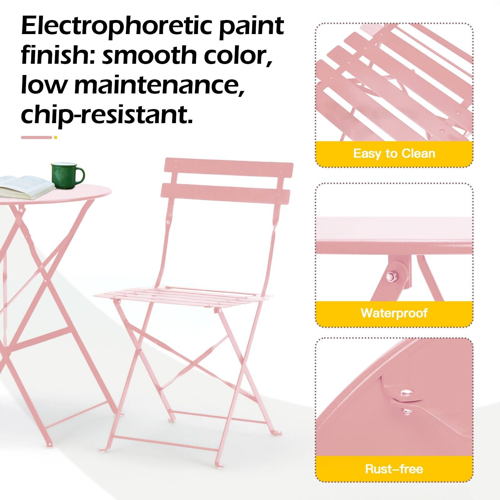 Electrophoretic paint finish: smooth color, low maintenance, chip-resistant.

- Easy to Clean
- Waterproof
- Rust-free