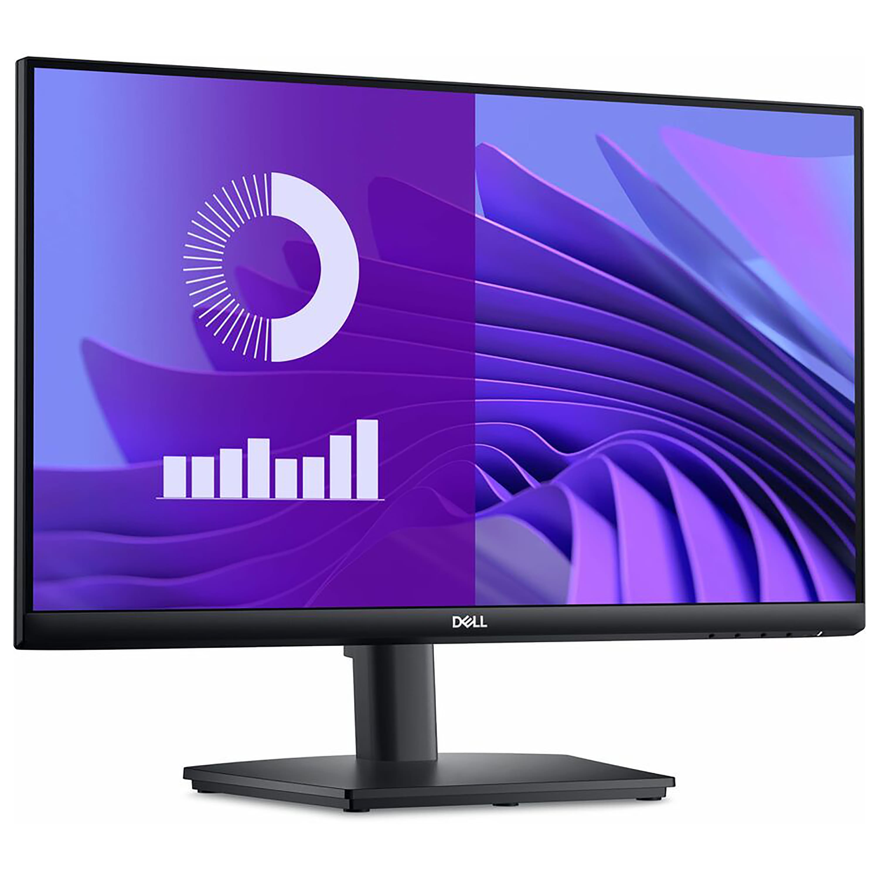 Angle. Dell - E2425HS 23.8" VA FHD 75Hz Monitor (VGA, HDMI, DisplayPort) - Black.