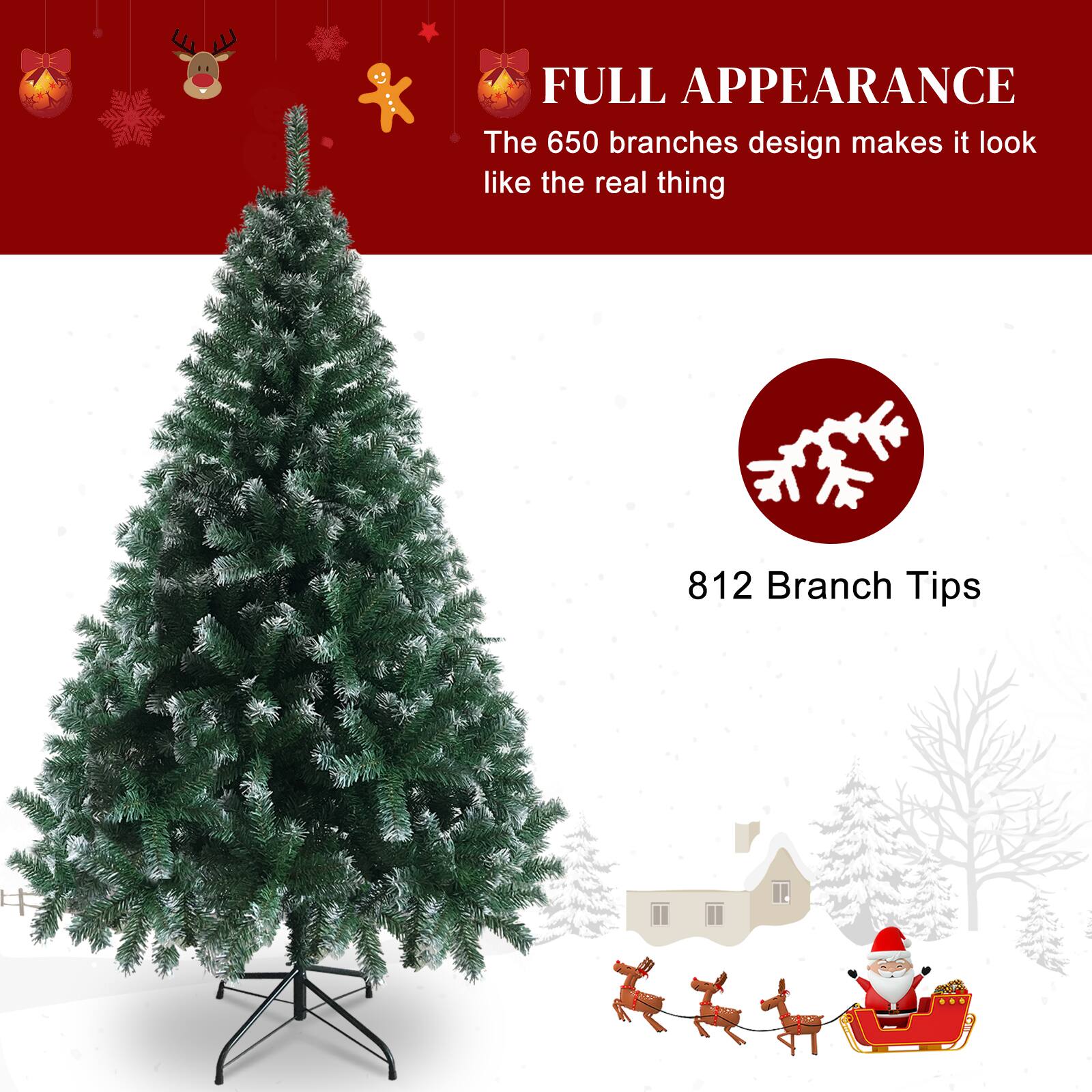FULL APPEARANCE  
The 650 branches design makes it look like the real thing  
812 Branch Tips
