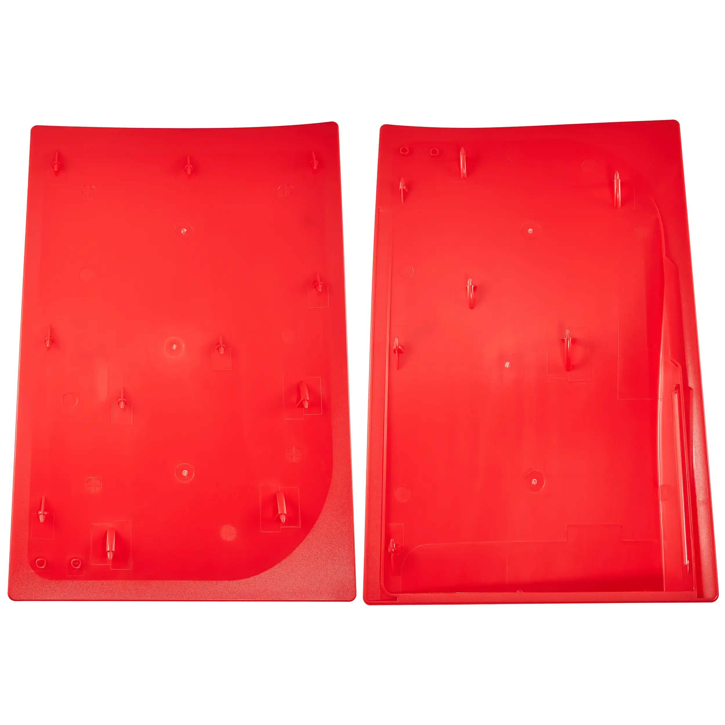 Back. MobileSentrix - Faceplate Covers (Top & Bottom) Replacement Compatible For PlayStation 5 (1000 / 1100 / 1200) - Red - Red.