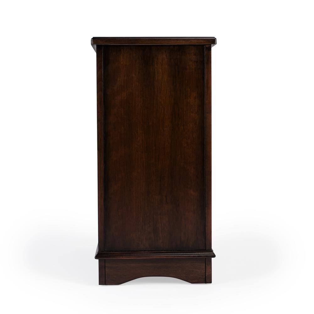Back. Butler Specialty - Harling Cabinet - Dark Brown.