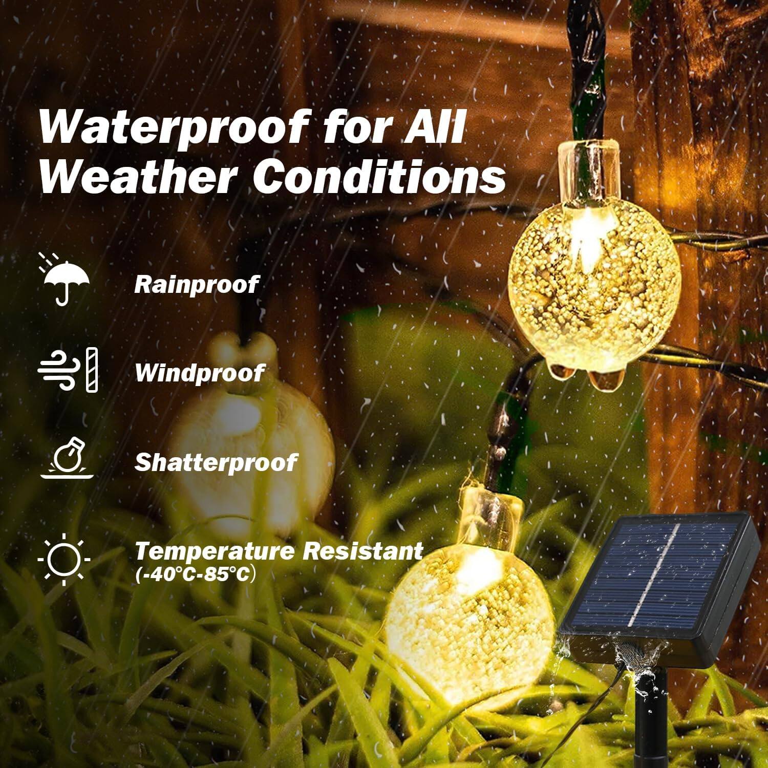 Waterproof for All Weather Conditions

- Rainproof
- Windproof
- Shatterproof
- Temperature Resistant (-40°C-85°C)