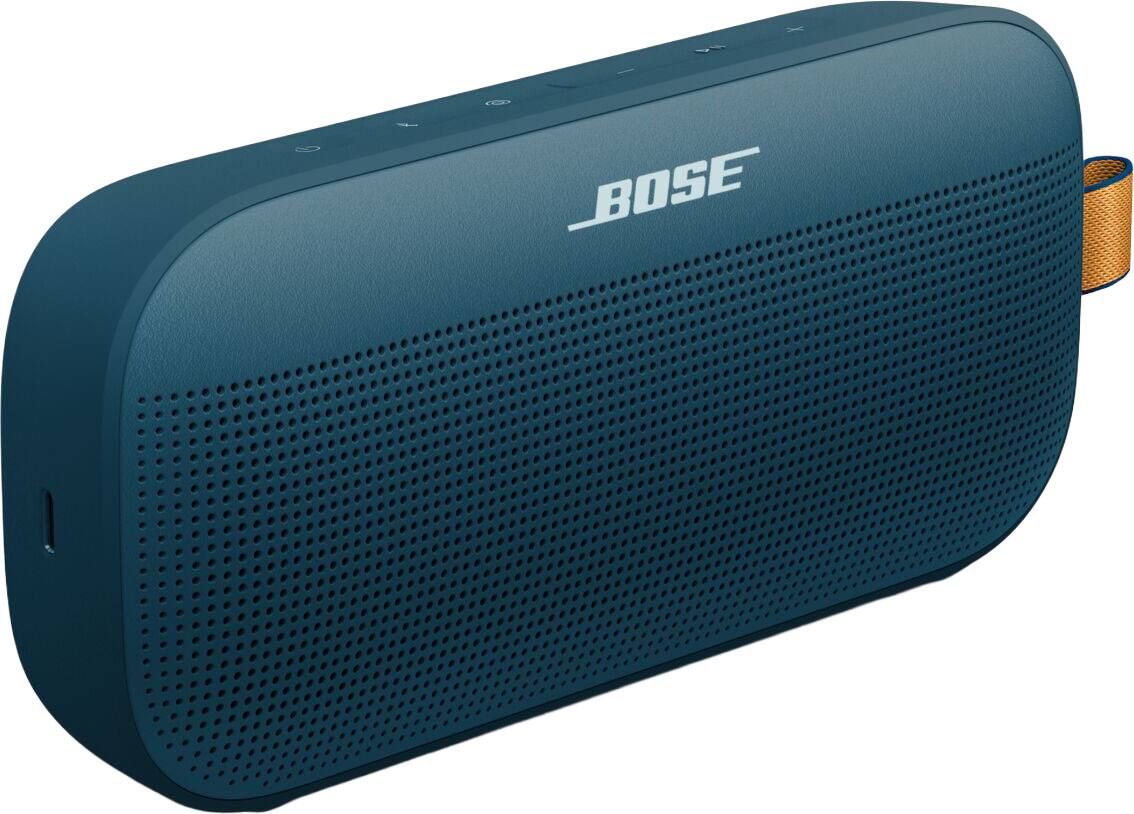 Angle. Bose - SoundLink Flex (2nd Gen) Portable Bluetooth Speaker with Waterproof/Dustproof Design - Twilight Blue.