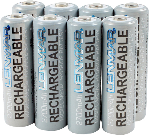  Lenmar - Rechargeable AA Batteries (8-Pack)