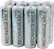 Front. Lenmar - Rechargeable AA Batteries (8-Pack) - Silver.