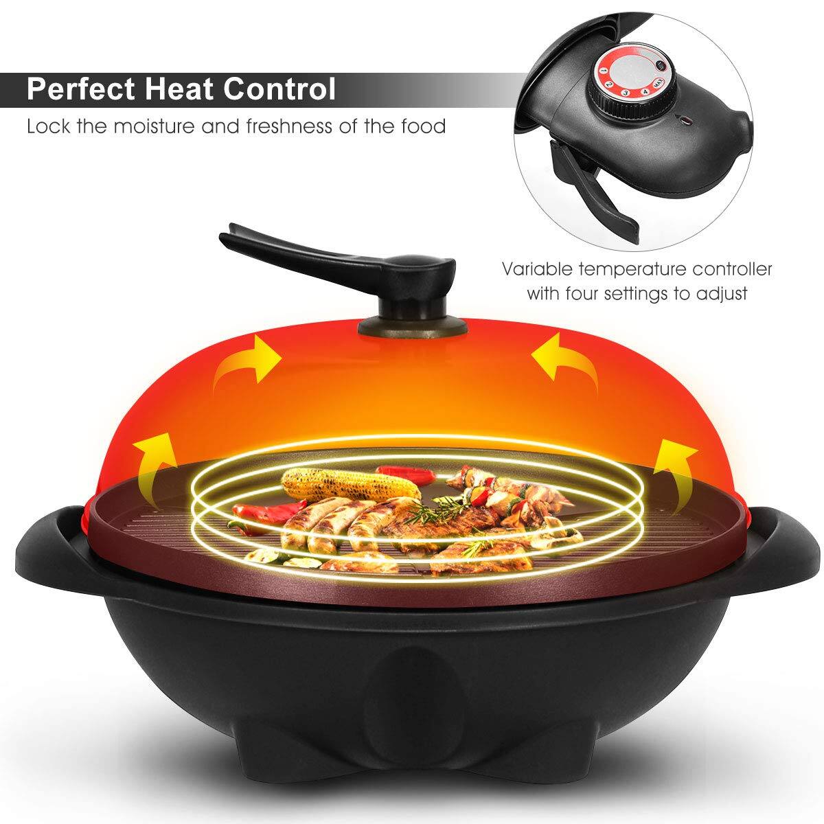 Perfect Heat Control
Lock the moisture and freshness of the food
Variable temperature controller with four settings to adjust