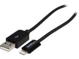 StarTech.com - USBLT1MB Black 1m (3ft) Black Apple 8-pin Lightning Connector to USB Cable for iPhone / iPod / iPad