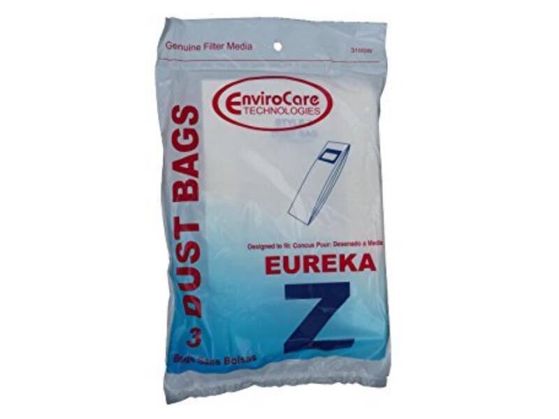 Genuine Filter Media  
EnviroCare TECHNOLOGIES  
3 DUST BAGS  
Designed to fit Concus Power  
EUREKA 7