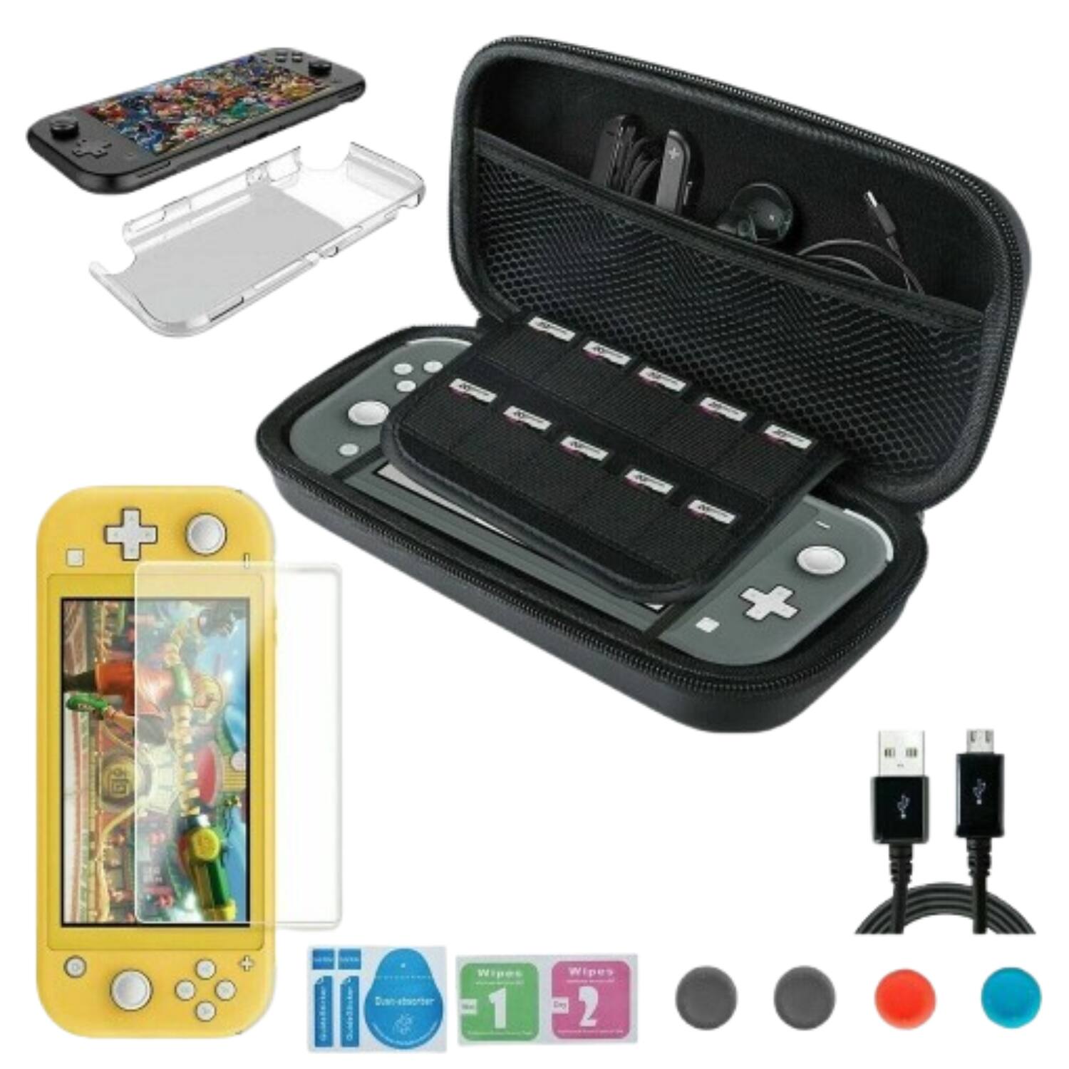 Front. Stock Preferred - Nintendo Switch Lite Accessories Bundle.