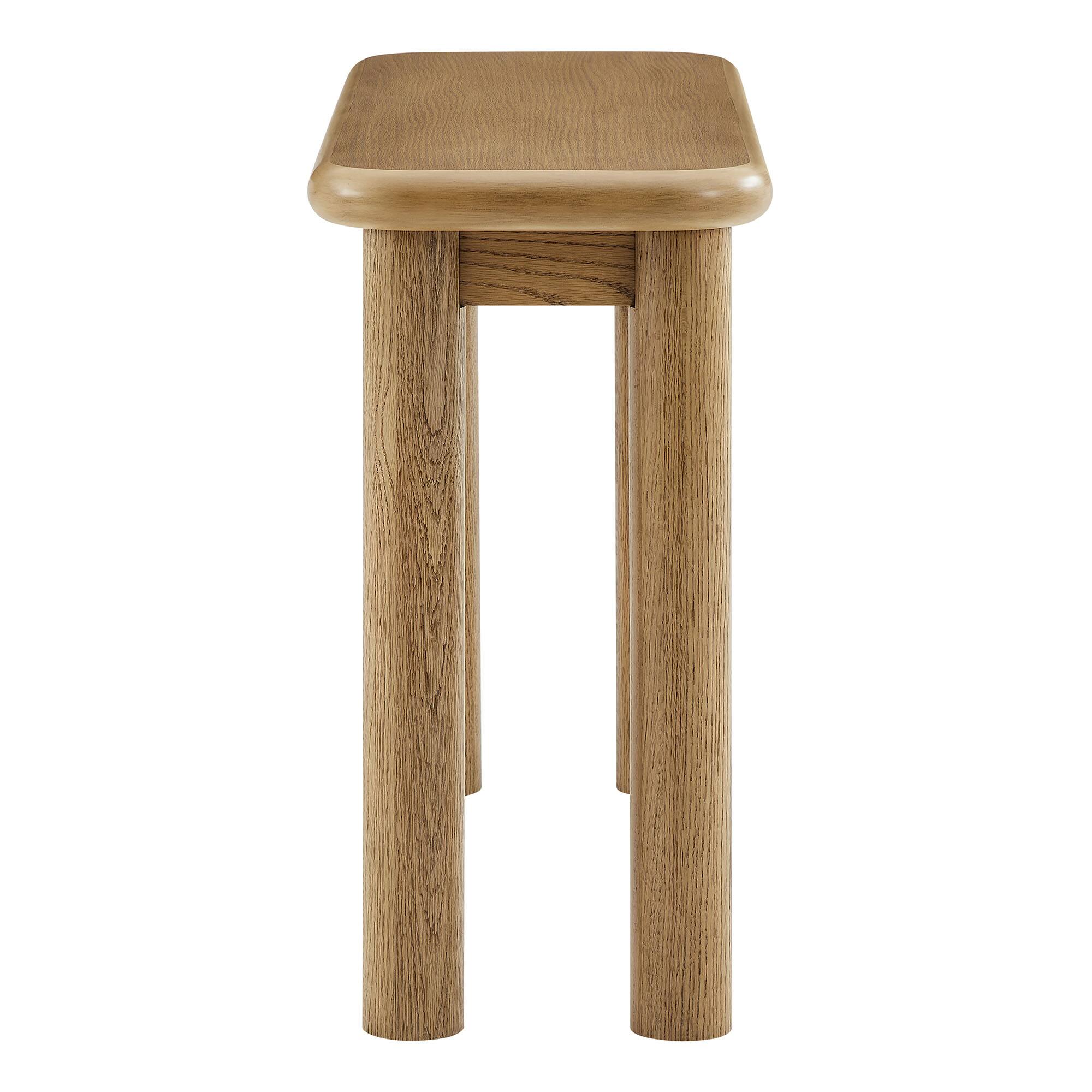 Alt View 2. Modway - Alvia Oak Wood Console Table by Modway - Weathered Oak.