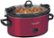 Angle Zoom. Crock-Pot - 6.0-Quart Cook & Carry™ Slow Cooker, Manual - Red.