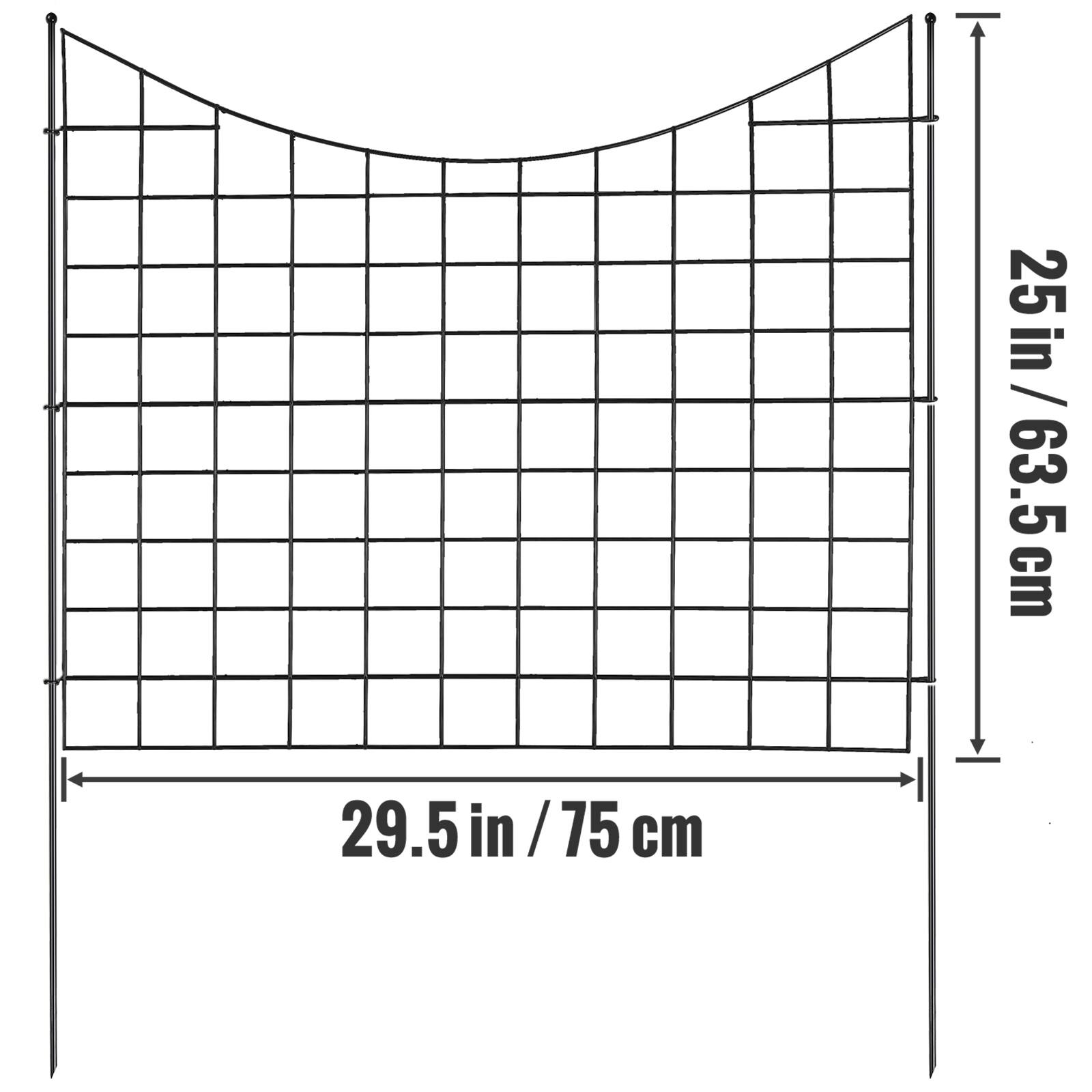 25 in / 63.5 cm  
29.5 in / 75 cm