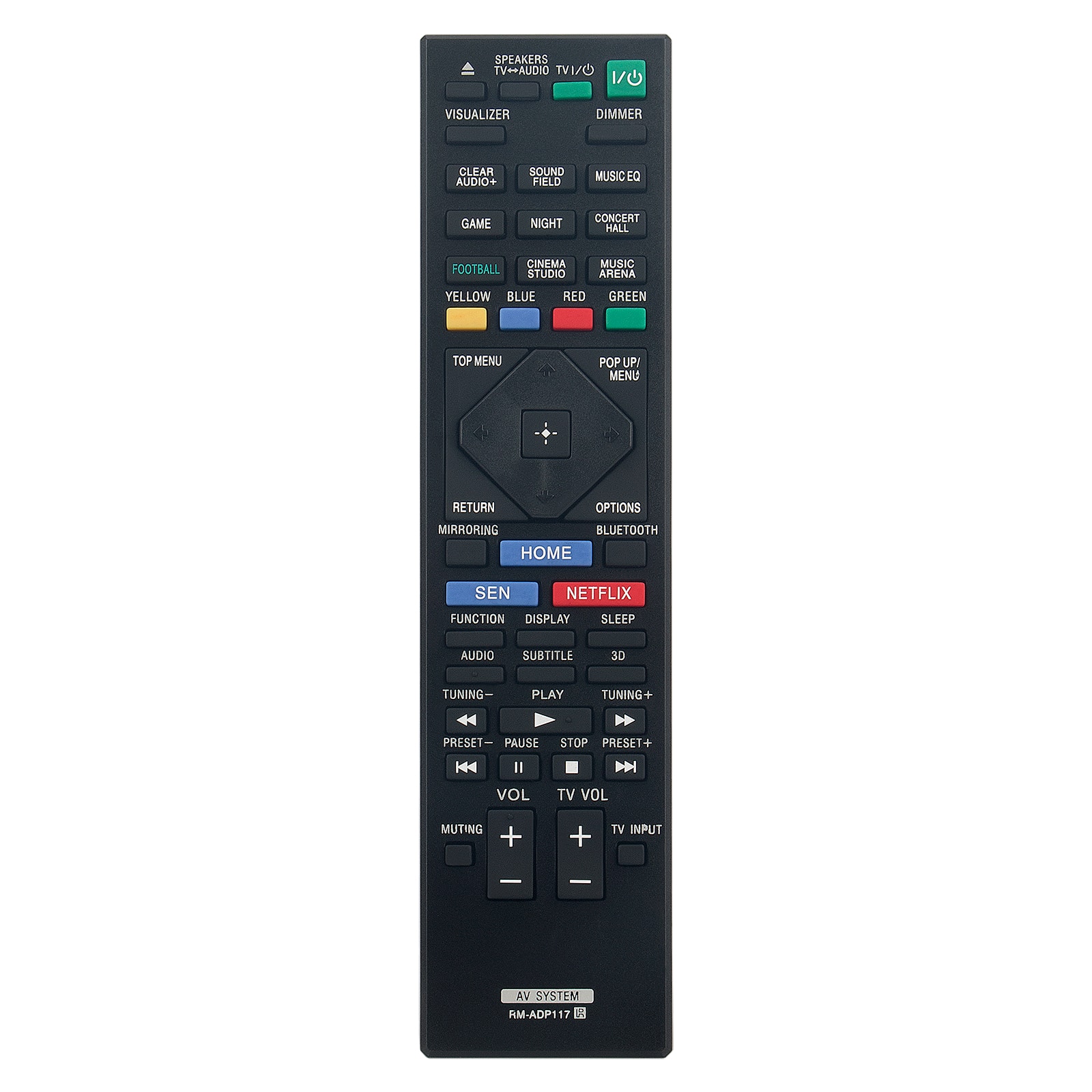 ZdalaMit - NEW RM-ADP117 Replacement Remote Control fit for Sony Home Theater Blu-ray DVD Player - Black
