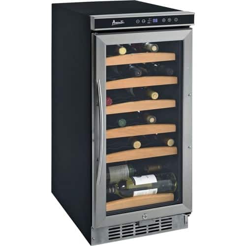 Best Buy Avanti Wc1500dss 30 Bottle Wine Cooler Black Stainless Steel Wc1500dss
