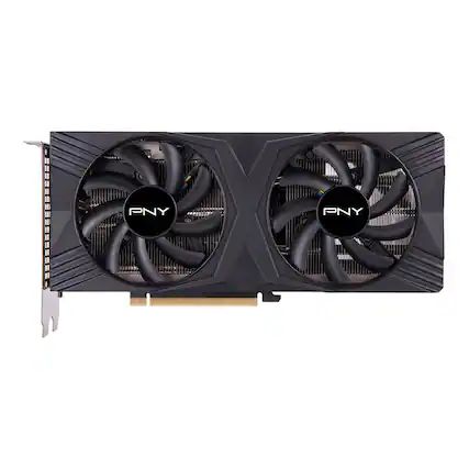 Front. PNY - NVIDIA GeForce RTX 4060 Ti 8GB GDDR6 PCI Express 4.0 Graphics Card with Dual Fan - Black.